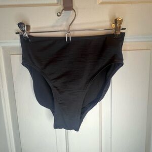 Black High-Waisted Bikini Bottoms